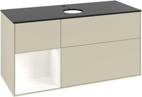 V&B Waschtischunterschrank Finion in Grau lackiert, Breite: 120 cm, Tiefe: 50,1 cm, Höhe: 50,1 cm - Bild 1
