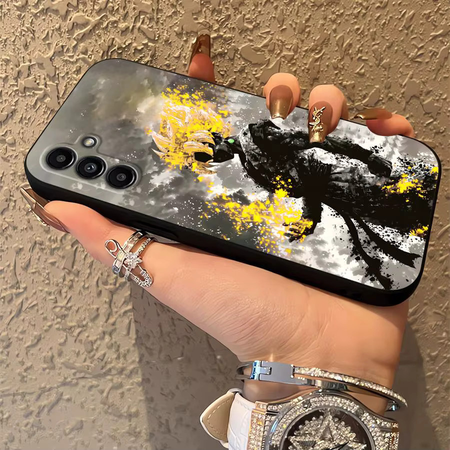 Schwarze weiche Handyhülle im Dragon Ball Design für Samsung Galaxy A-Serie - Bild 3