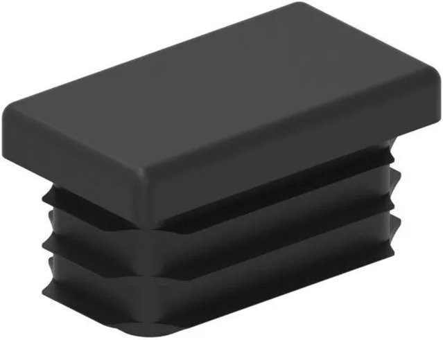 FeNau Kunststoffkappe für Rechteckrohr in Schwarz, B/H: 35 x 20 mm - Bild 1