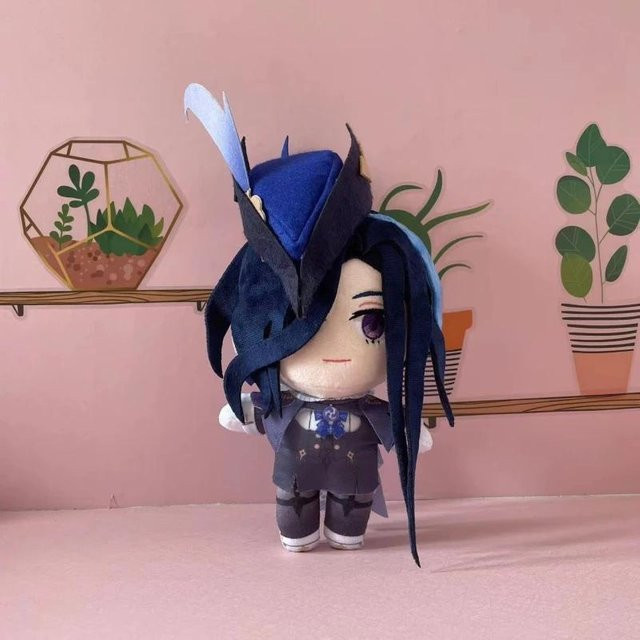 Genshin Impact Clorinde Cosplay Plüschpuppe, 20 cm, ab 18 Jahre - Bild 1