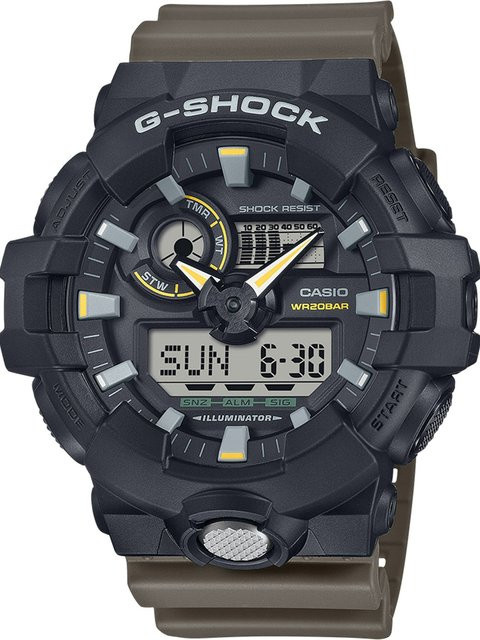 Casio G-Shock Classic Armbanduhr, Quarz, Kunststoff, Schwarz, 53 mm, Herren - Bild 1