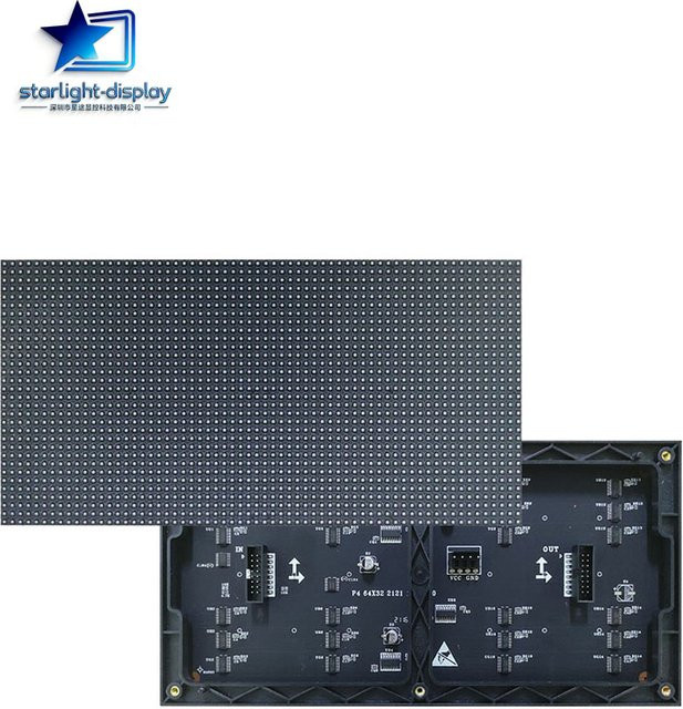 RGB LED Matrix Panel P4 Indoor SMD2121 LED-Anzeige Bildschirm Schwarz B: 64 cm, H: 32 cm - Bild 1