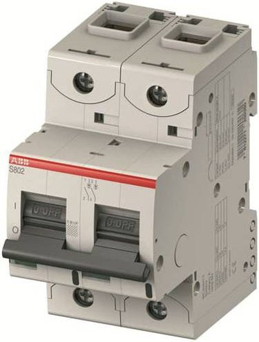 ABB S802S-D10 S802S-D10 Leitungsschutzschalter 2-polig grau - Bild 1