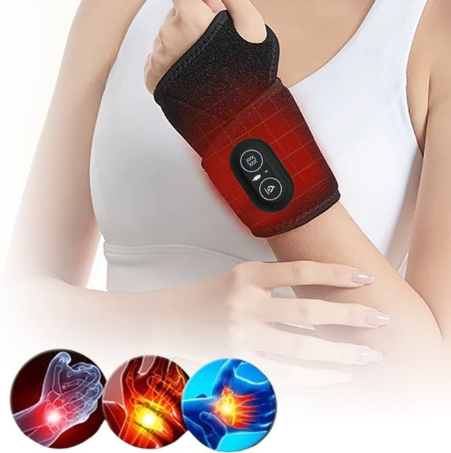 monclique Beheiztes Handgelenk-Armband, Schwarz - Bild 1