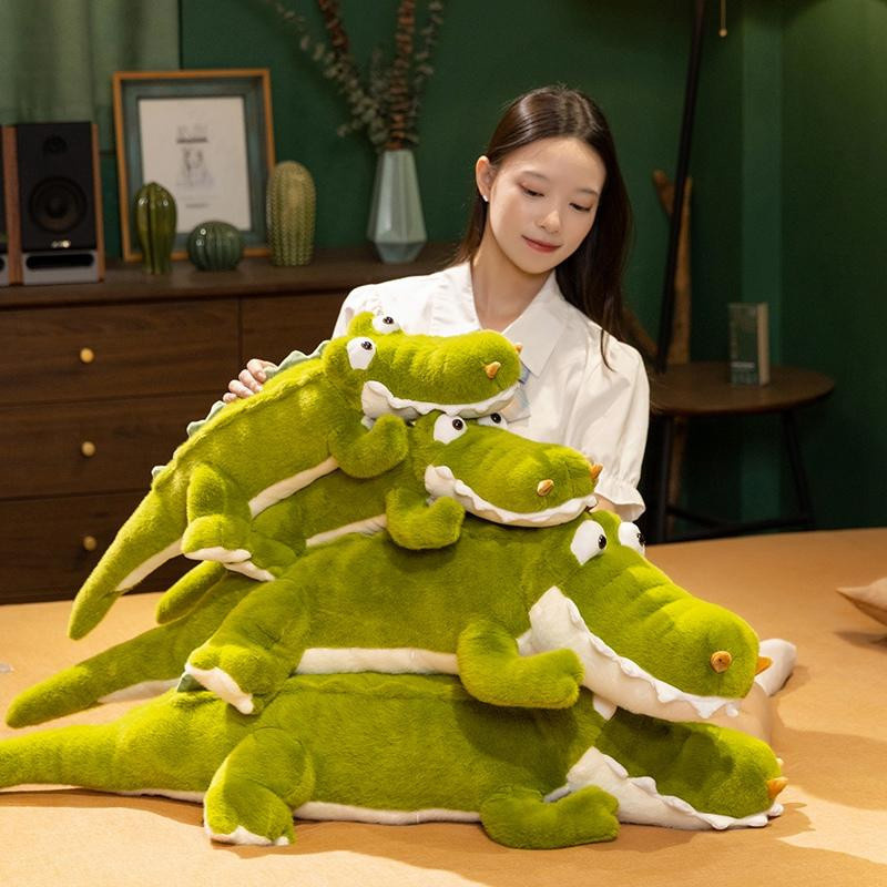 Süßer Mu Cheng Krokodil-Plüschtier Dschungelgrün - Bild 3