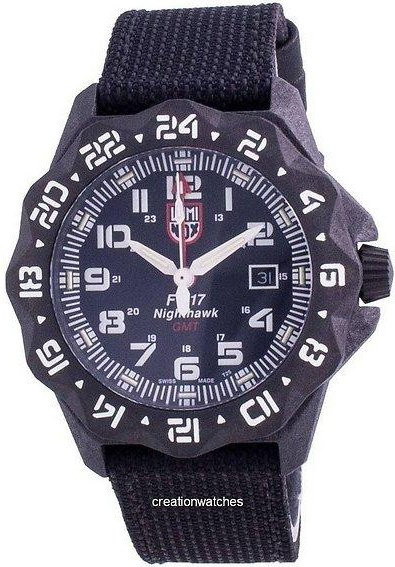 Luminox Taucheruhr, Quarz, Edelstahl, Textil/NATO, Schwarz, Herren - Bild 1