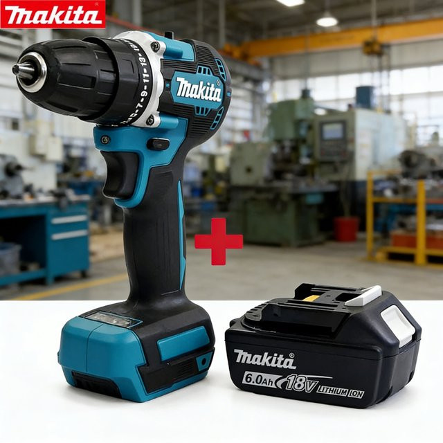 Makita DDF485 Bürstenloser Akku-Bohrschrauber 18V mit 6.0Ah Li-Ionen-Akku - Bild 1