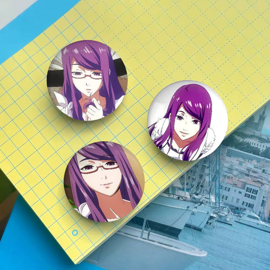 KAYOU Brosche, Anime R-Rize K-Kamishiros, rund, Unisex - Bild 4