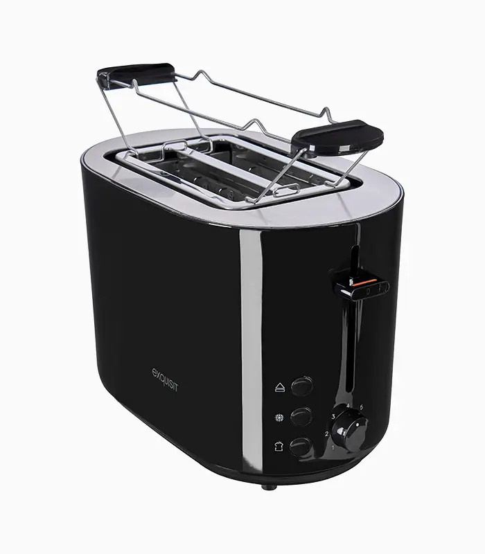 Exquisit TA 6103 Toaster in Schwarz mit Kabelaufbewahrung - Bild 2