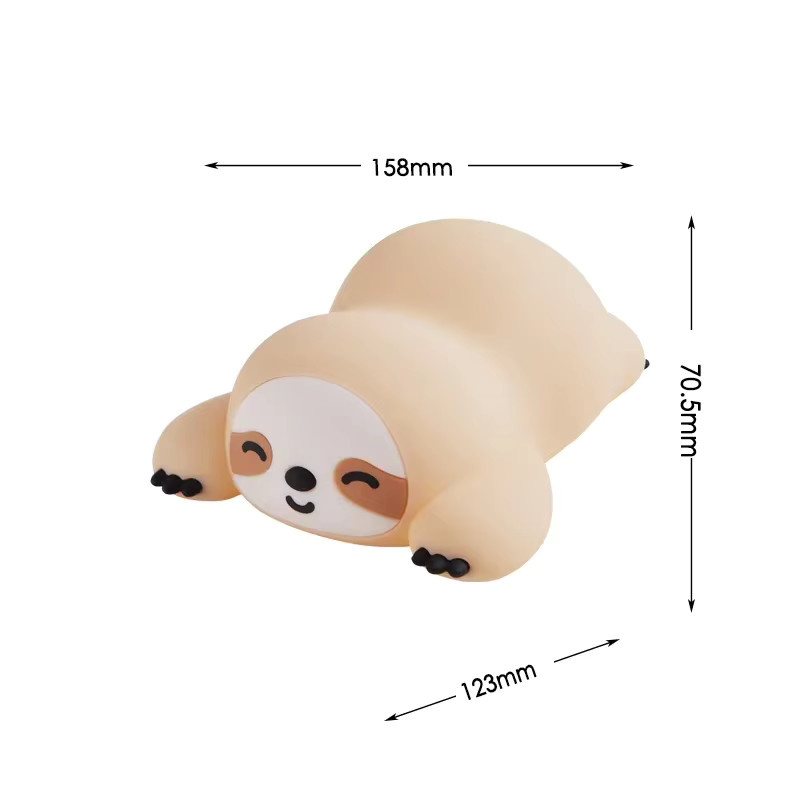 GGBEE Nachtlicht in Tierform aus weichem Silikon als Bettkopflampe für das Schlafzimmer - Bild 4