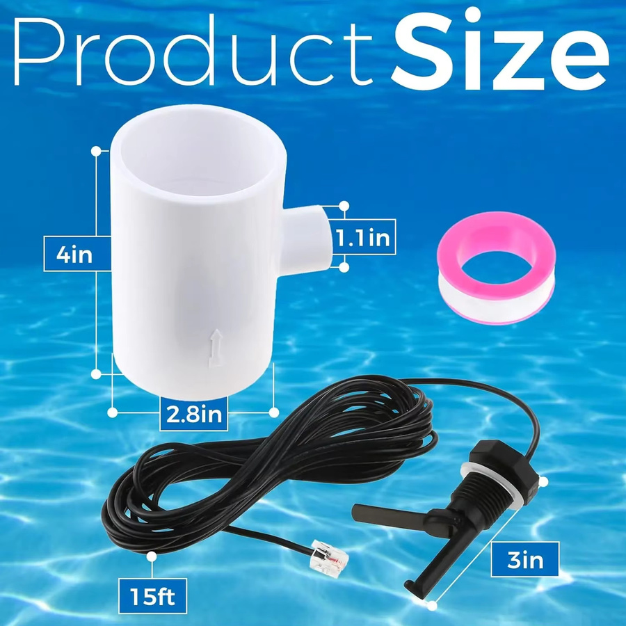 GLX-FLO-RP Durchflussschalter Pool-Durchflusssensor für Hayward und Goldline Aquarite Salt Systems Chlorgenerator, Weiß - Bild 3