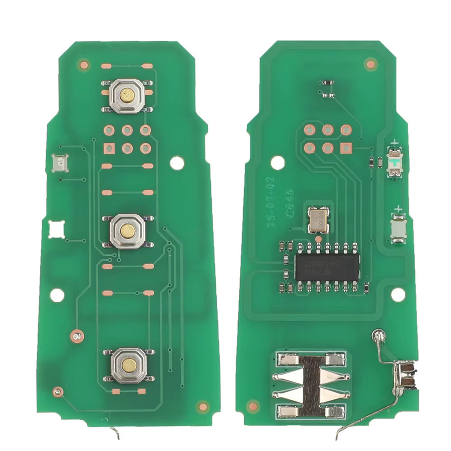 Jingyuqin Smart Remote Key 434 MHz ID48 Chip für VW Volkswagen Passat B6 3C B7 Magotan CC, 3 Tasten, Schwarz - Bild 4