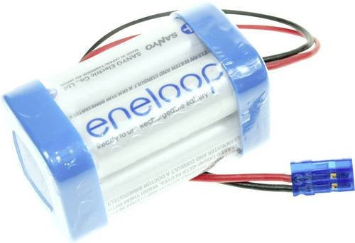 Panasonic eneloop NiMH Akkupack 4.8V 1900 mAh mit 4x Mignon AA Akkus in Grau und Weiß - Bild 1