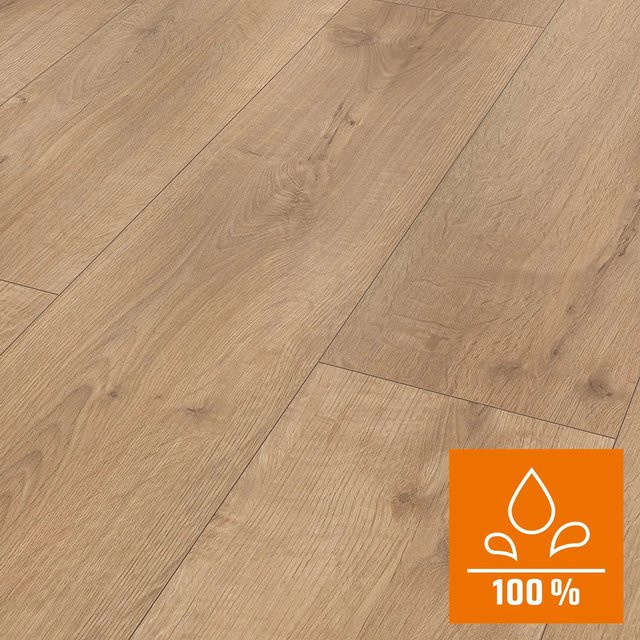 Classen XL Laminat NK32 in Eiche Graubraun, wasserfest und rustikal in Holzoptik, Stärke: 8 mm - Bild 1