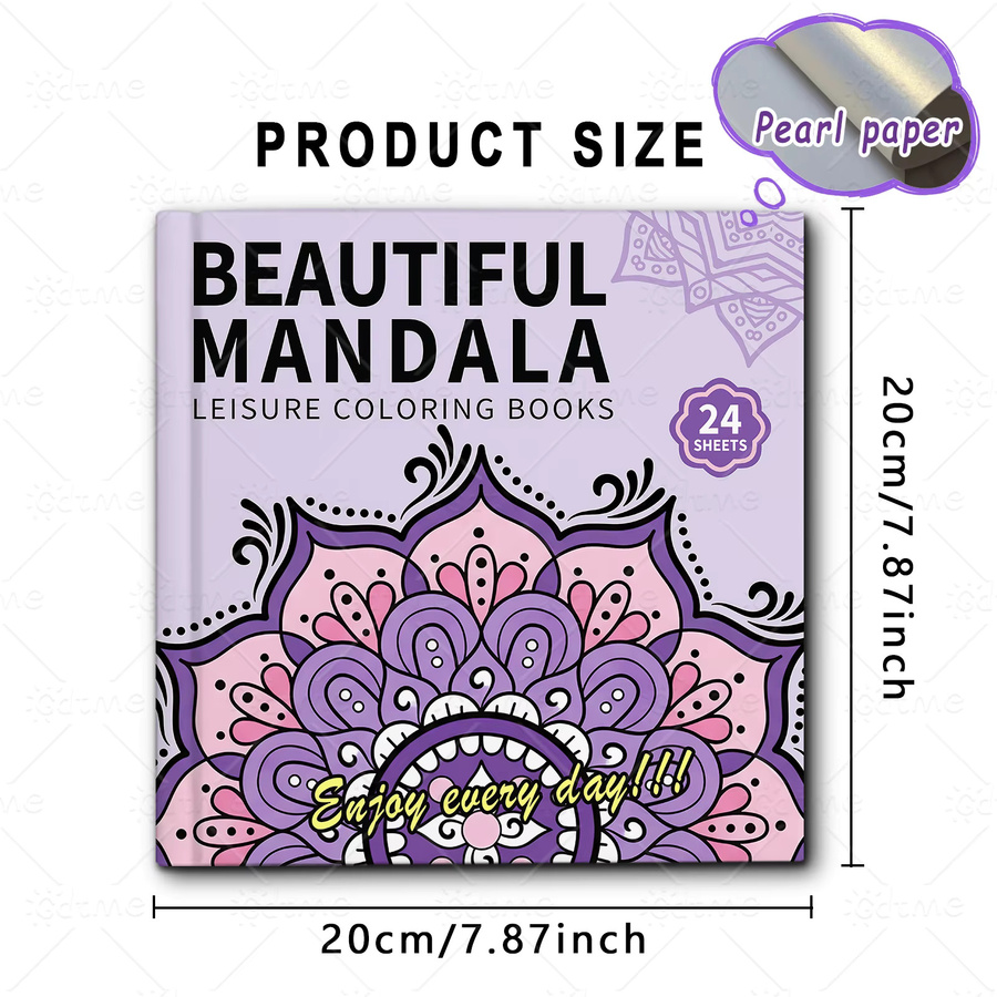Mandala Malbuch für Erwachsene mit einfachen und komplexen Mustern in Multicolour - Bild 4