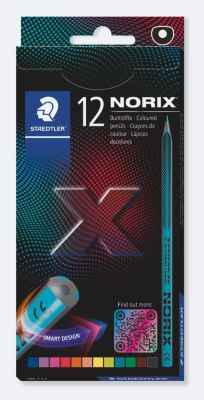 Staedtler Norix Buntstifte farbsortiertes 12er-Set aus Holz mit bruchfesten Minen - Bild 2