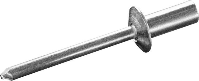 GOEBEL Becherblindnieten aus Aluminium in Silber, Durchmesser: 4,0 mm, Tiefe: 9,5 mm - Bild 1