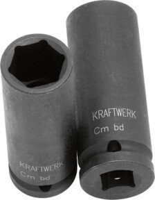Kraftwerk Schlagnuss tief 1/2 Zoll 23 mm schwarz - Bild 1