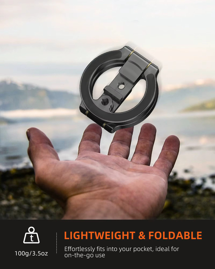 CAMOLO Dual Magnetischer Telefonhalter mit MagSafe für iPhone und Android, inklusive 1/4 Zoll Schraube für Stativhalterungen, Schwarz - Bild 5