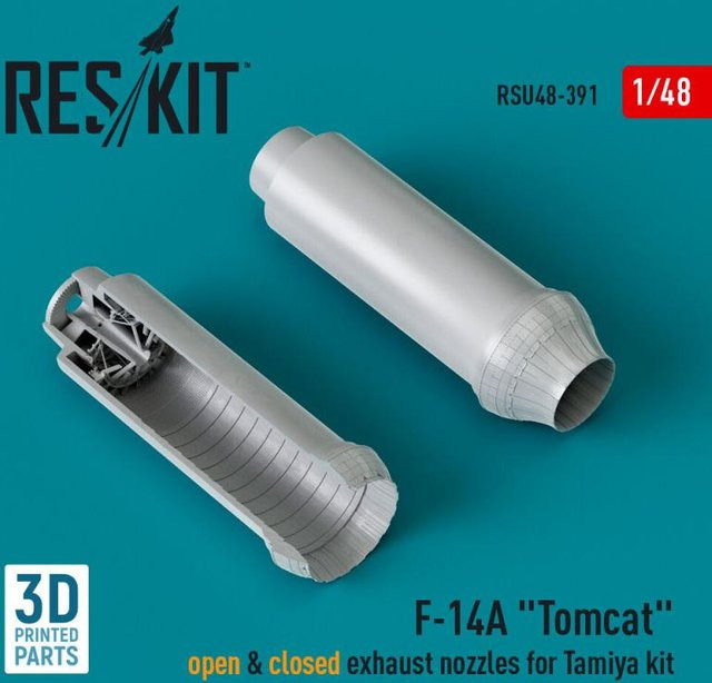 Tamiya F-14A Tomcat Open & Closed Exhaust Nozzles, 3D Printed - Bild 1