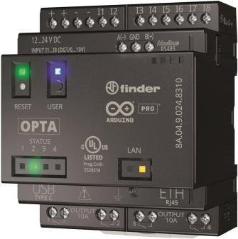 Finder OPTA Plus 8A.04.9.024.8310 Programmierbares Logikrelais Serie 8A 1 in Schwarz - Bild 1
