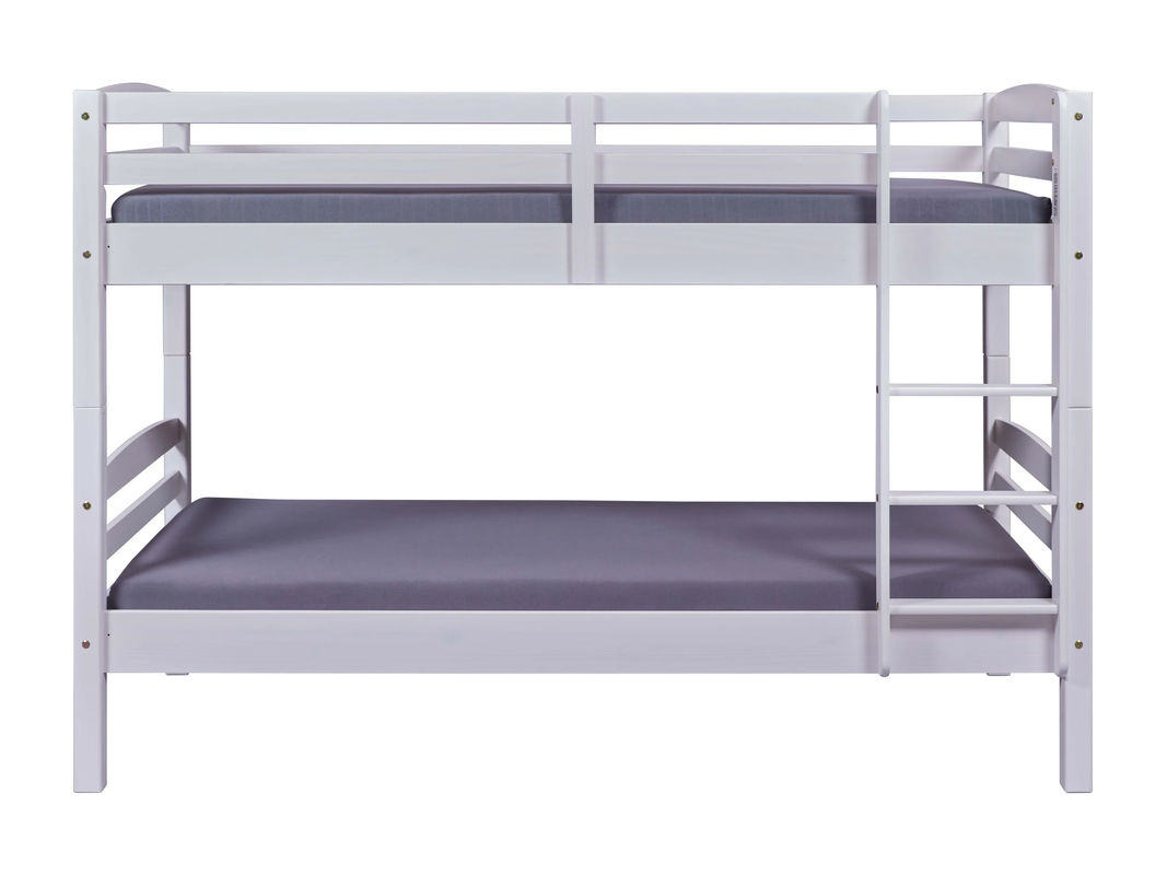 Inter Link Kinder Etagenbett Annika aus Kiefer Massivholz, Weiss lackiert, B/T/H: 90 x 200 x 146,5 cm - Bild 2