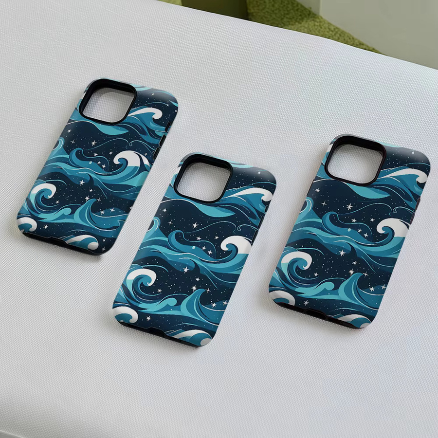 Aurea Case Matte Bumper MagSafe Schutzhülle für iPhone 17 16 15 14 13 Pro Max Night Wave Star Stoßfeste PC Hülle - Bild 5