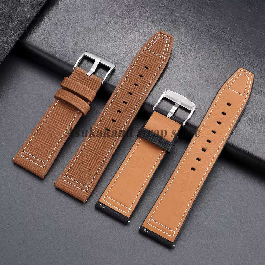 Uhrenarmband Leder, 20mm, 22mm, Unisex - Bild 2