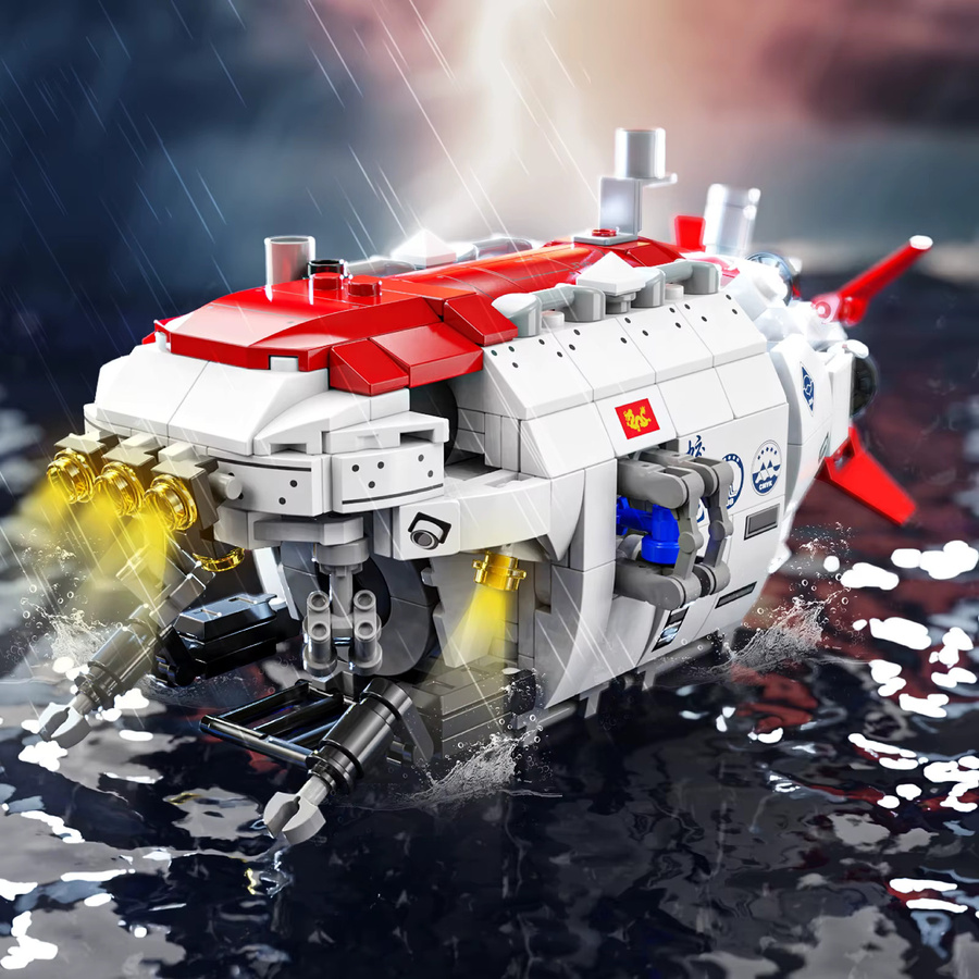 TYCOLE U-Boot Modellbausteine Set mit 480 Teilen aus Kunststoff für Kinder als Puzzle und Desktop-Ornament - Bild 2