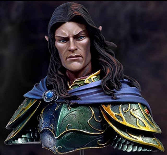 Ithandir, The Blade of Eternity, Resin-Modellfigur, Büste, Fantasy-Thema, unmontierter und unbemalter Bausatz - Bild 1