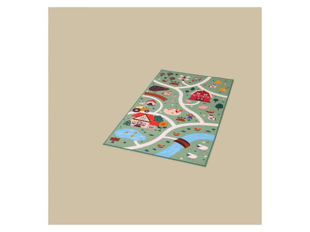 LIVARNO Kinder Spielteppich mit Farm-Motiv, B/T: 75 x 133 cm, Mehrfarbig - Bild 2