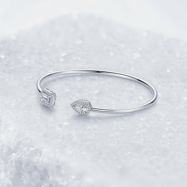 IOGOU Armreif 925 Silber, Moissanit, Damen - Bild 1