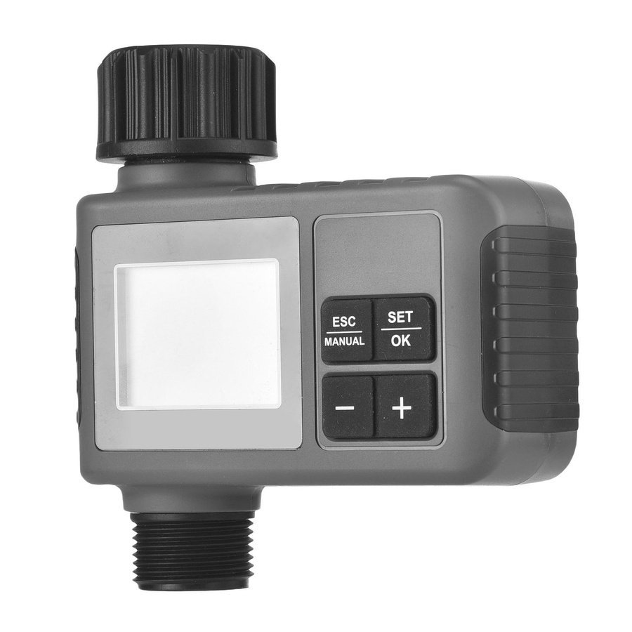 Painter Wasserzeitschaltuhr für das Bewässerungssystem mit integriertem Filter und Kindersicherung, programmierbarer Gartenbewässerungssprinkler mit 1 Ausgang, intelligente Zeitsteuerungsventile in Schwarz und Grau - Bild 4