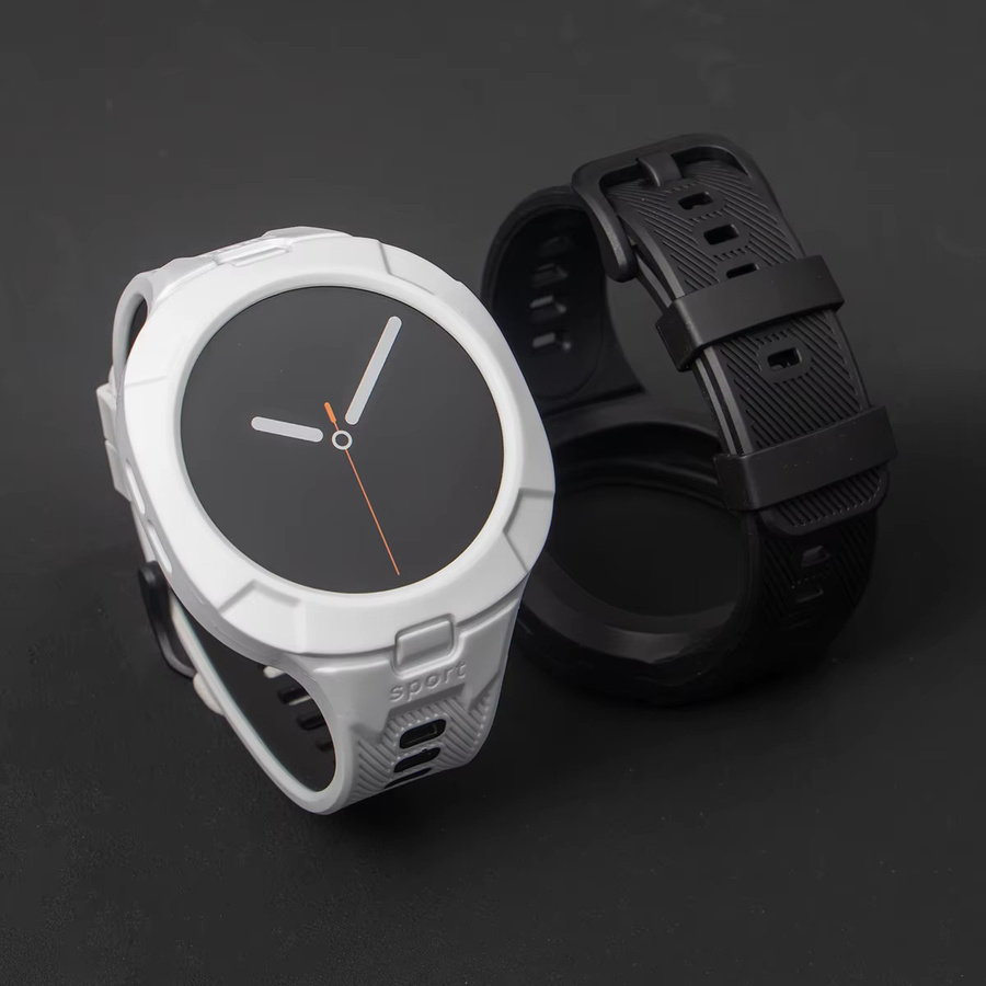 CHIICSMART Uhrenarmband Silikon, Weiß, Samsung Galaxy Watch 8 44 40 mm - Bild 4