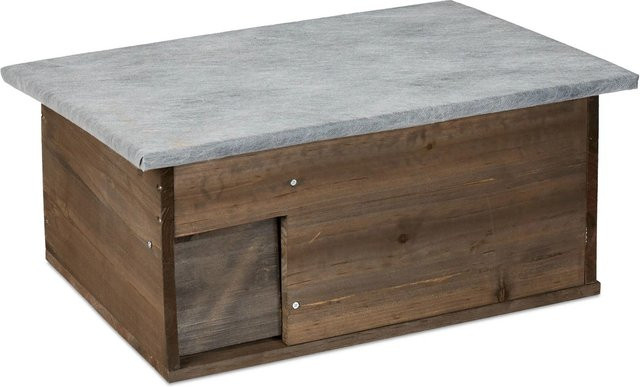 Relaxdays Igelhaus Bausatz aus Tannenholz in Braun, wasserdicht, B/T/H: 46 x 21 x 34 cm - Bild 1