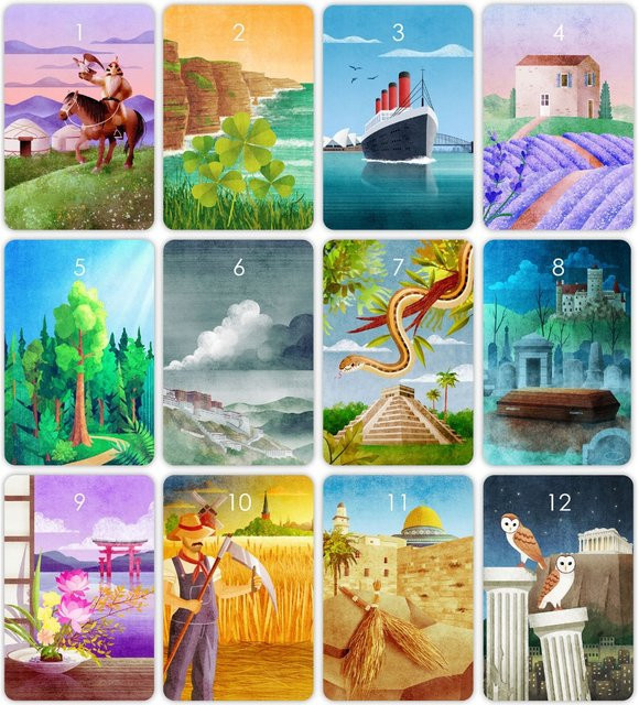 Miamondo Lenormand Deck Wahrsagekarten, 36 Stück Karten - Bild 1