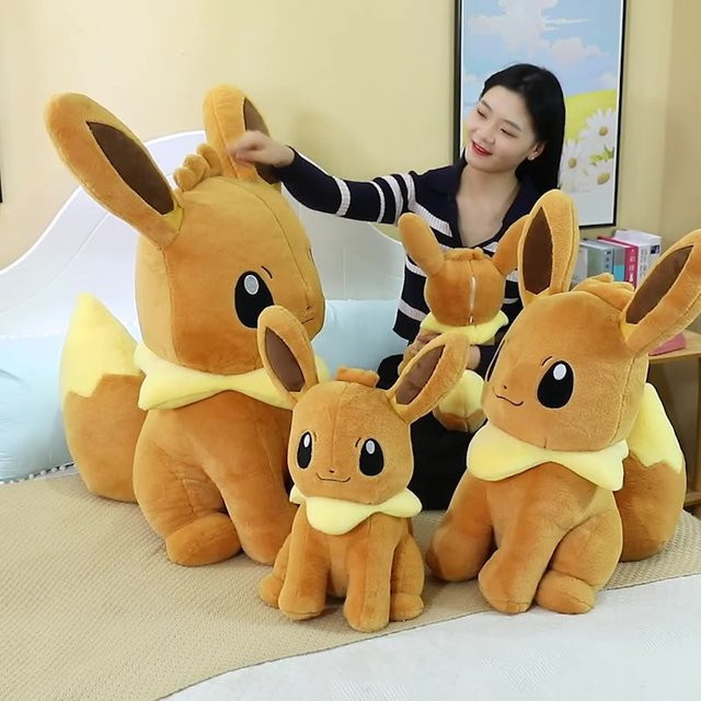Potdemiel Pokémon Eevee Plüschpuppe, Plüsch / Textil, Braun - Bild 1