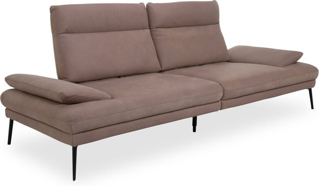 Mondo Bellidan 2-Sitzer Sofa mit verstellbarer Sitztiefe in Leder oder Mikrofaser, B: 269 cm, H: 106 cm, T: 80 cm - Bild 1