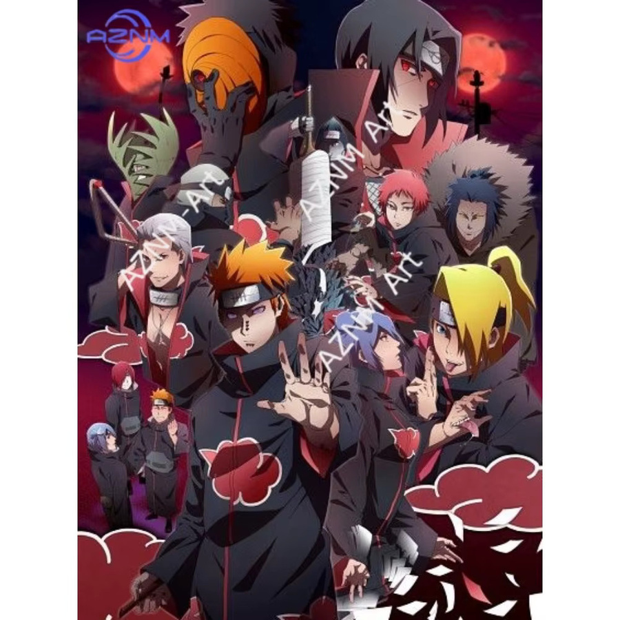 KAYOU Naruto Anime Wandkunst-Poster mit mehrfarbiger Illustration als moderne Raumdekoration - Bild 2