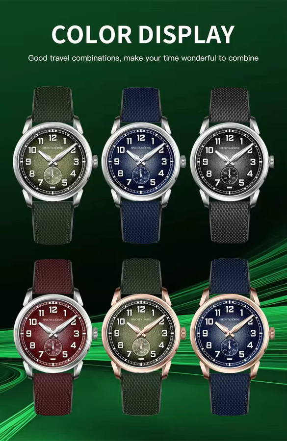 Specht & Söhne Armbanduhr, Automatik, Edelstahl, Bicolor, Saphirglas, Herren - Bild 3