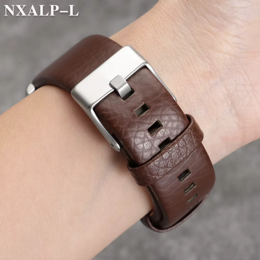 Diesel Uhrenarmband Rindsleder, Litschi-Muster, Unisex - Bild 3