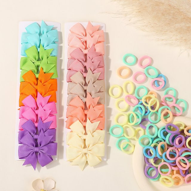BABY BOWS Sonnenblumen Haarspangen und Haarbänder für Kinder, 110/120 Stück - Bild 1