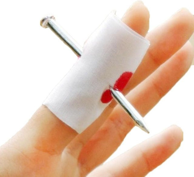 Schnappy kids funny toys Blut Streich Magie Prop, 2-teiliges Set, Grau - Bild 1
