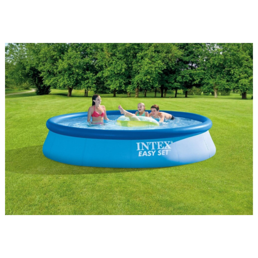 Intex Swimming Pool Set Easy II in Blau mit Kartuschenfilteranlage, Durchmesser: 396 cm, Höhe: 84 cm - Bild 2
