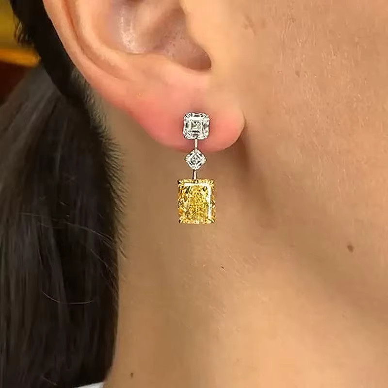 Huitan Ohrringe, Gold, Zirkonia, Damen - Bild 4
