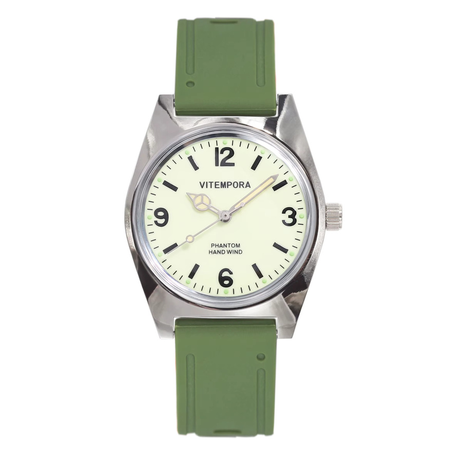 HEIMDALLR Armbanduhr, Handaufzug, Edelstahl, 36 mm, Kautschuk, Herren - Bild 6