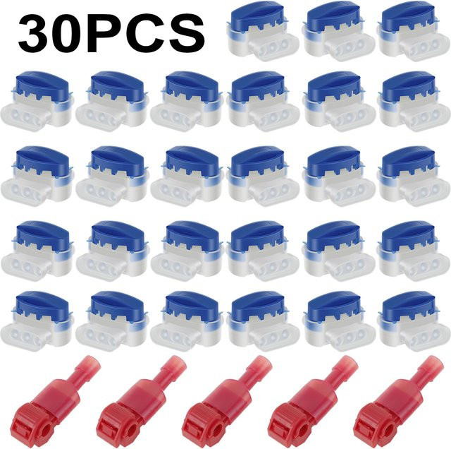 30 Stück wasserdichte IDC 314 Kabelverbinder für Roboter-Rasenmäher, passend für 22-14 AWG Kabel - Bild 1