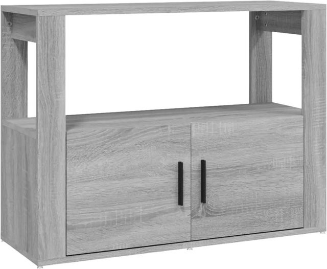 vidaXL Sideboard Grau aus Holzwerkstoff B/H/T: 80 x 60 x 30 cm - Bild 1