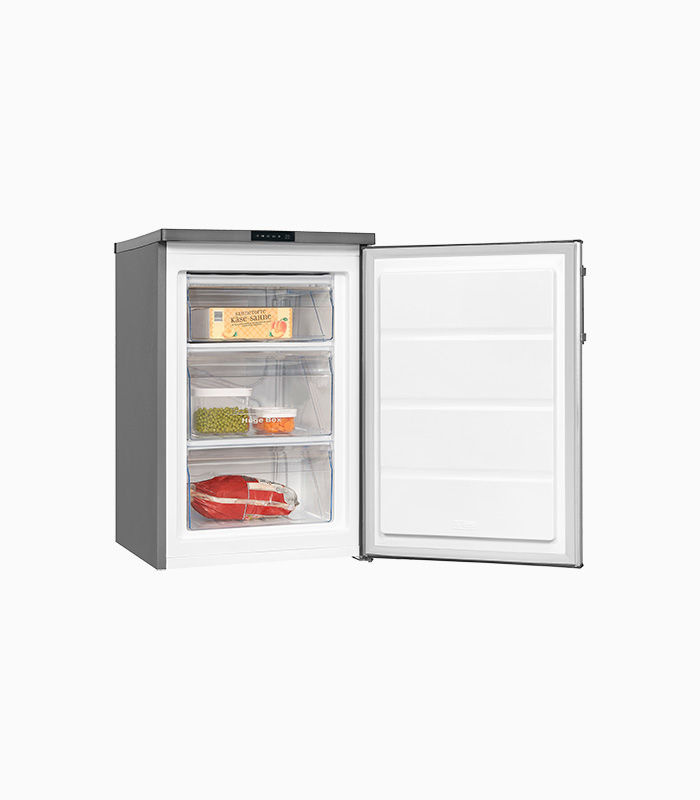 Exquisit GS81-HE-010D Gefrierschrank in Silver, Standgerät mit Super Freezing und umkehrbarer Tür, B/T/H: 57,5 x 66,0 x 131,0 cm - Bild 2