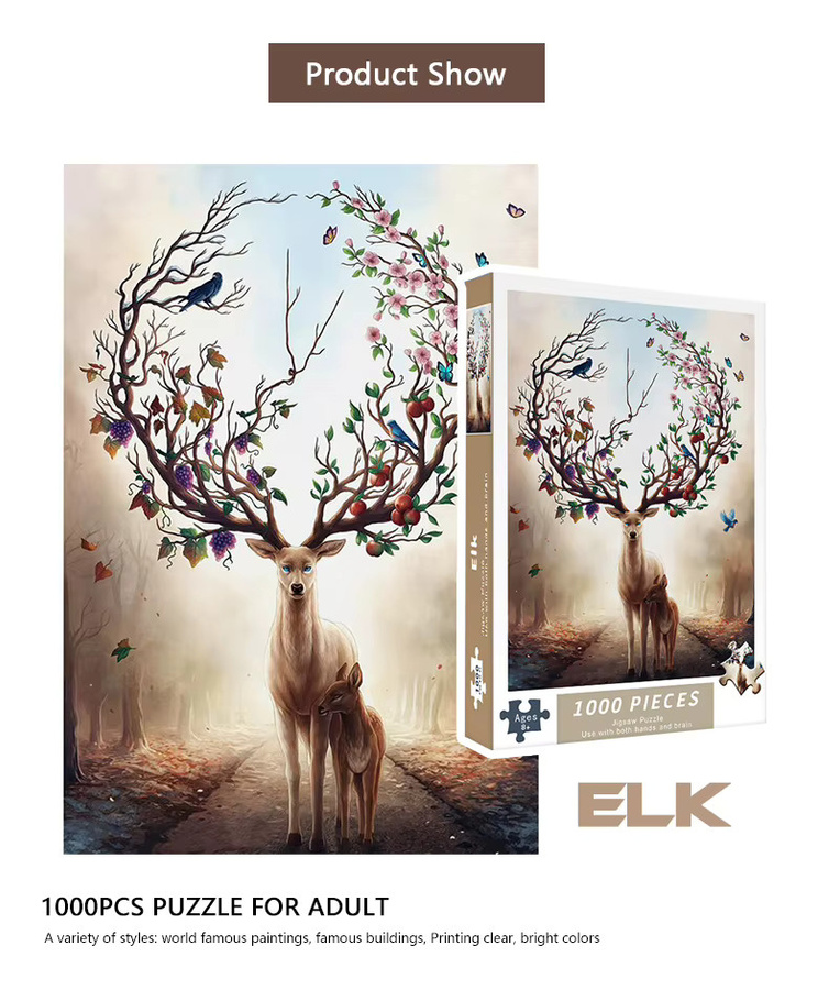 MaxRenard Elk Puzzle, 1000 Teile, ab 8 Jahren - Bild 3